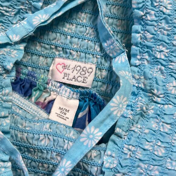 CHILDREN'S  PLACE FLORAL HALTER DRESS GIRLS SIZE 7/8 - Picture 4 of 4